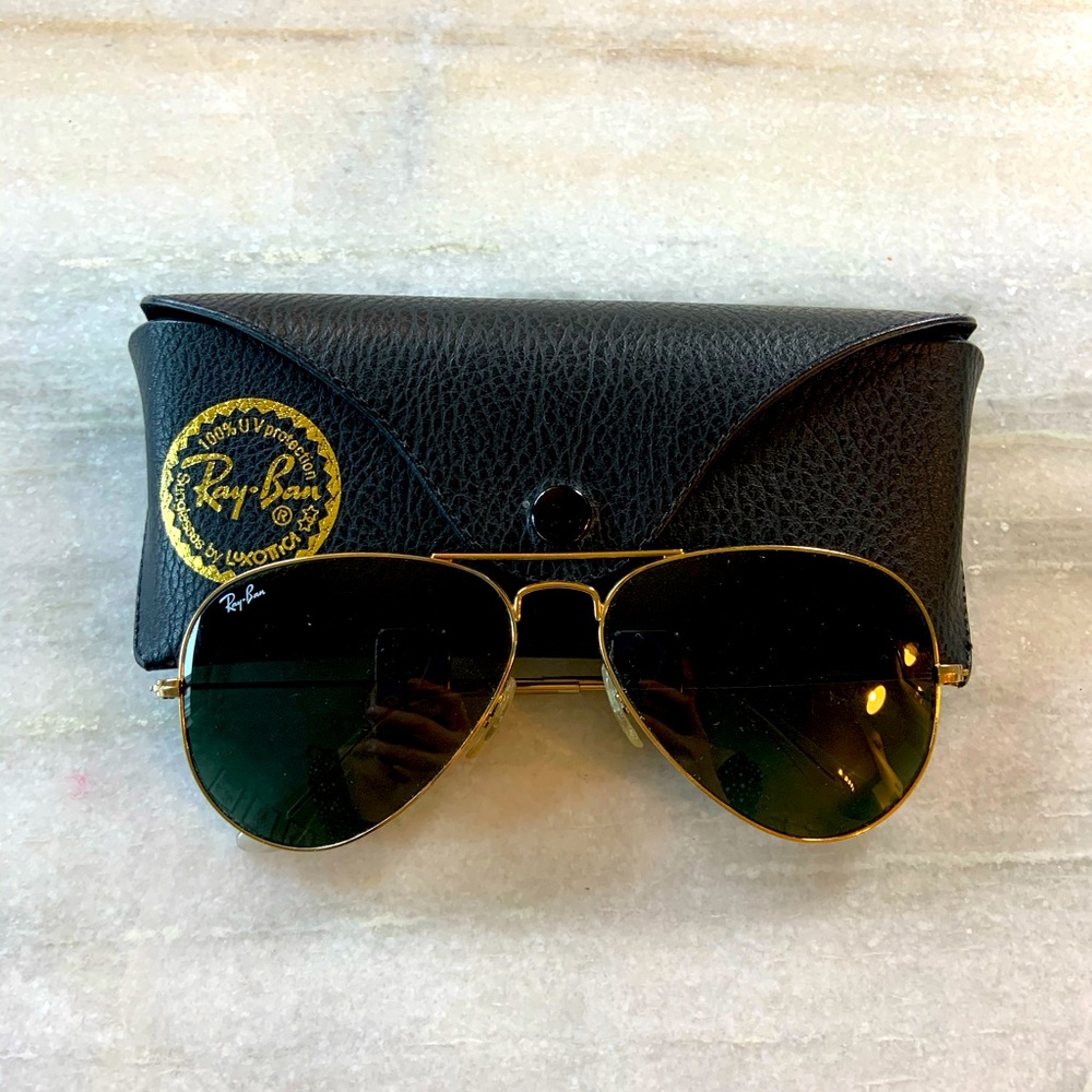 Classic Ray Ban Aviators Gold